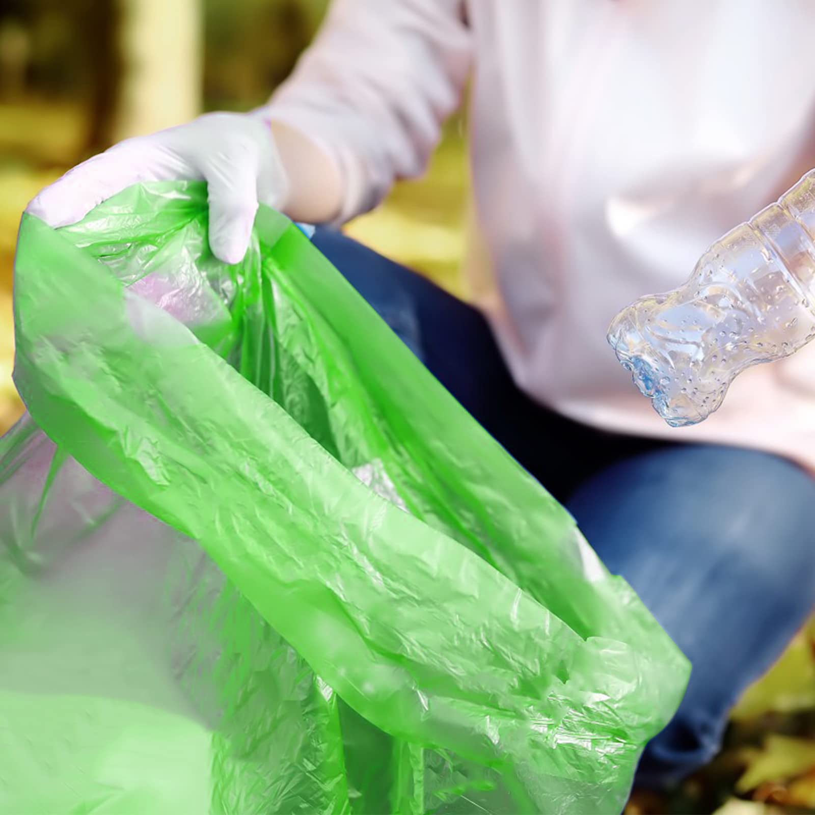 8 Gallon Biodegradable Trash Bags - Eco-Friendly Medium Garbage Bags for Kitchen, Bathroom & Office - Compostable & Recyclable Waste Bags for Sustainable Living