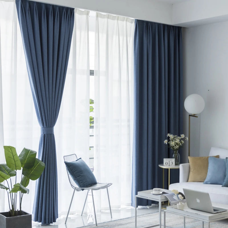 Mila Linen Curtain Swatch Samples - Premium Natural Linen Fabric for Drapes & Window Treatments - Perfect for Living Room, Bedroom & Home Decor