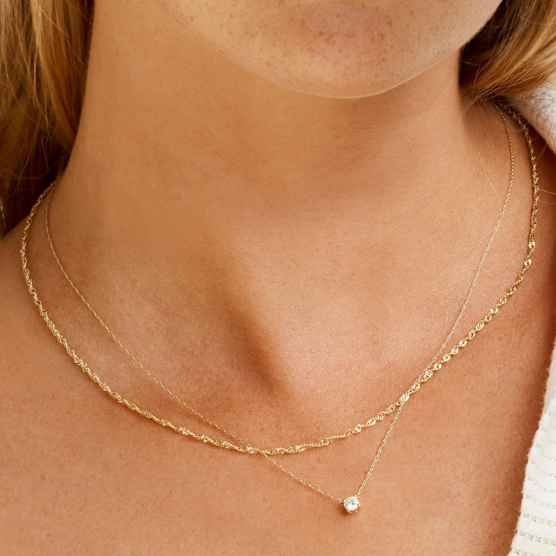 0.20ct Lab Grown Diamond Round Pendant Necklace in 10k Gold - Perfect for Weddings, Anniversaries & Everyday Elegance
