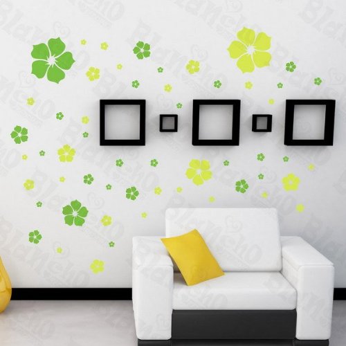 Yellow Warm Flower Large Wall Decals - Peel and Stick Home Decor Stickers for Living Room, Bedroom & Nursery | Easy DIY Wall Art for Home Improvement