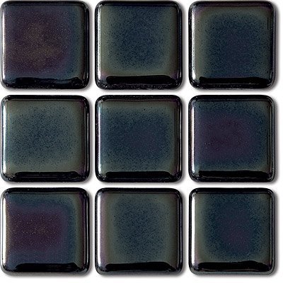 Platinum Glass Mosaic Tile F2810 - Elegant Night Blue for Kitchen Backsplash, Bathroom Wall, and Pool Decor