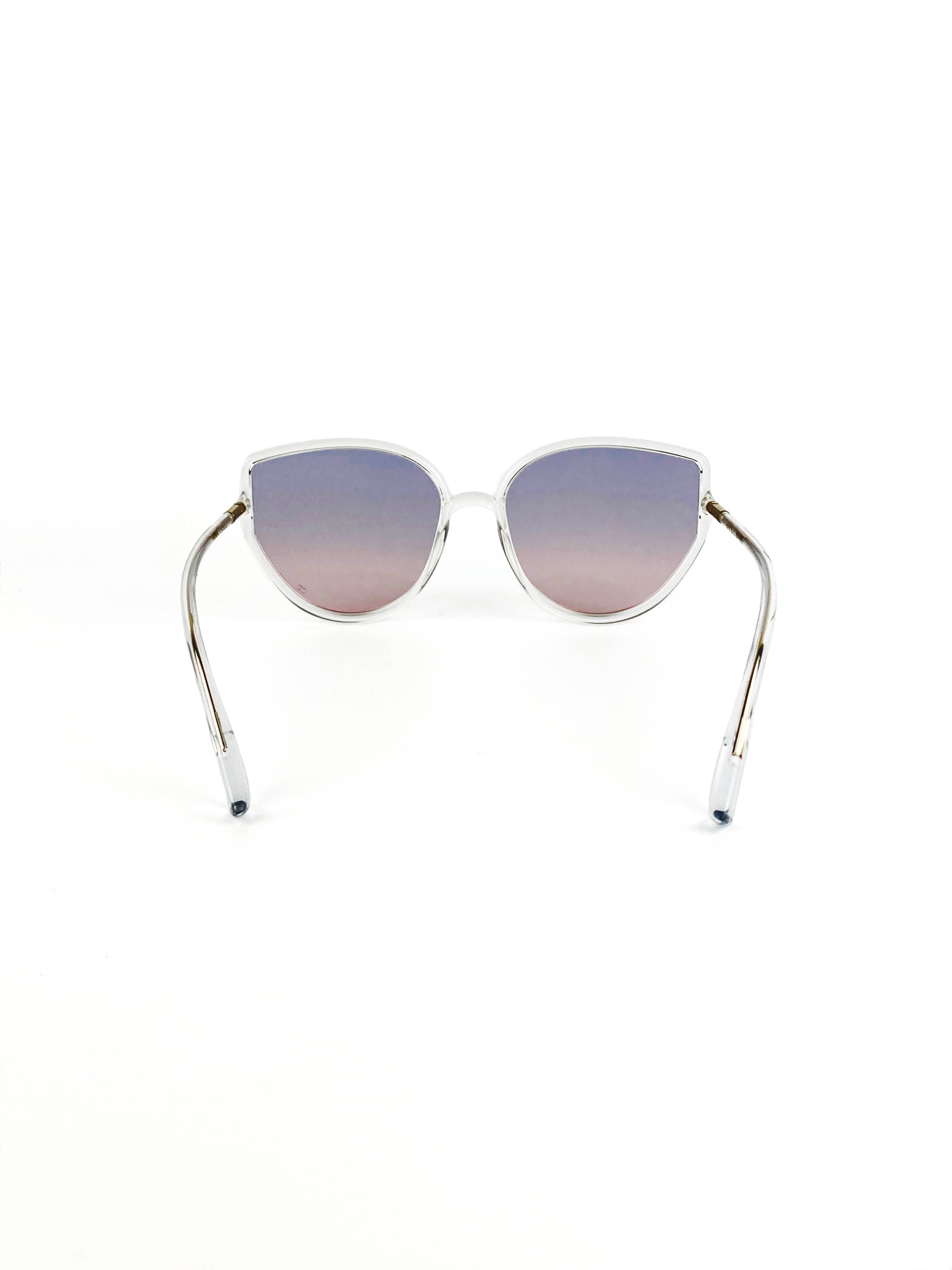 Dior So Stellaire Sunglasses for Women - Crystal/Purple Rose Gradient Lens - Luxury Fashion Sunglasses for Summer, Beach & Outdoor Activities