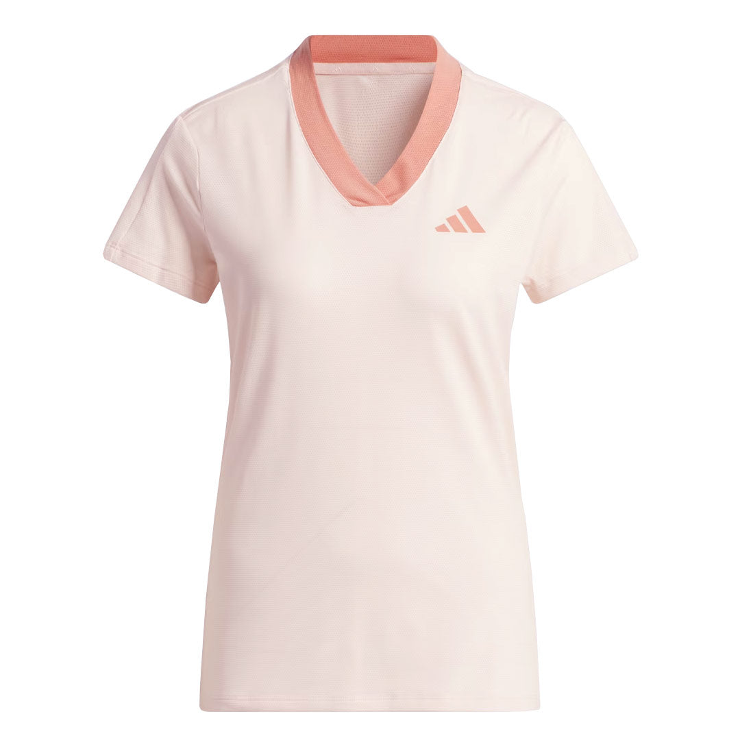Adidas Women's Made With Nature Golf T-Shirt - Eco-Friendly Moisture-Wicking Performance Top for Golf & Outdoor Activities (IK4382) | Perfect for Golfing, Hiking & Casual Wear