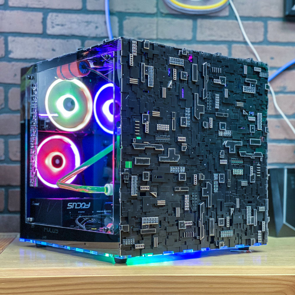 Star Trek Borg Cube ATX PC Case - Gaming Computer Tower for Sci-Fi Fans | Perfect for Themed Builds & Collectors