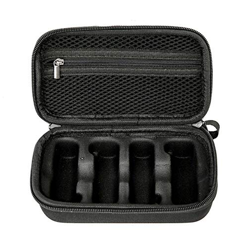 DJI Drone Battery Storage Bag - Portable Two-Way Zipper Carrying Case for 4 Batteries (Black) | Waterproof & Shockproof Design for DJI Mavic, Phantom, Inspire Series | Perfect for Travel, Hiking & Outdoor Drone Photography