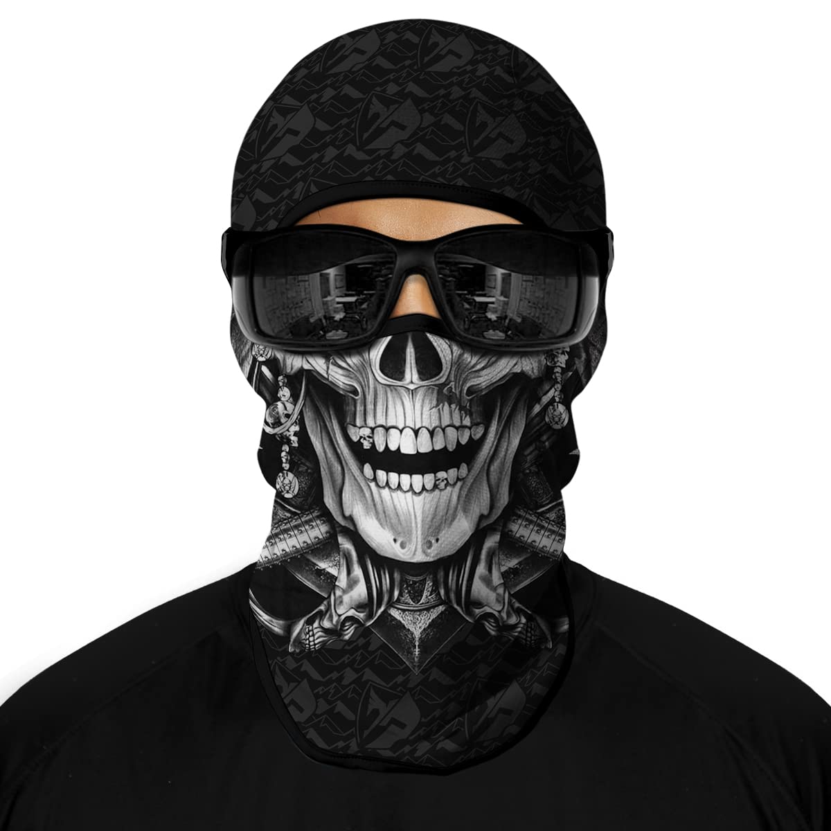 3D Skull Full Face Balaclava Mask for Men - UV Sun Protection, Windproof & Breathable - Ideal for Motorcycle Riding, Skiing, Cycling, Fishing & Outdoor Sports