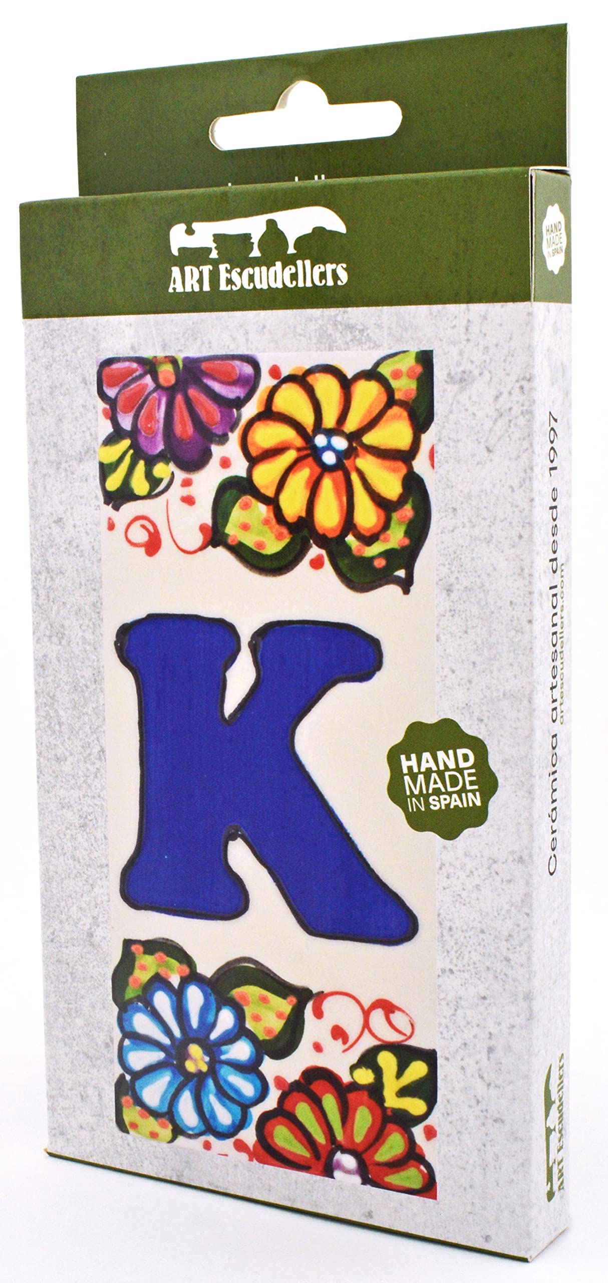 6 Inch Handpainted House Letter Tiles - Custom Address Signs, Names & Numbers for Home & Garden - Durable Outdoor Decor (Letter 