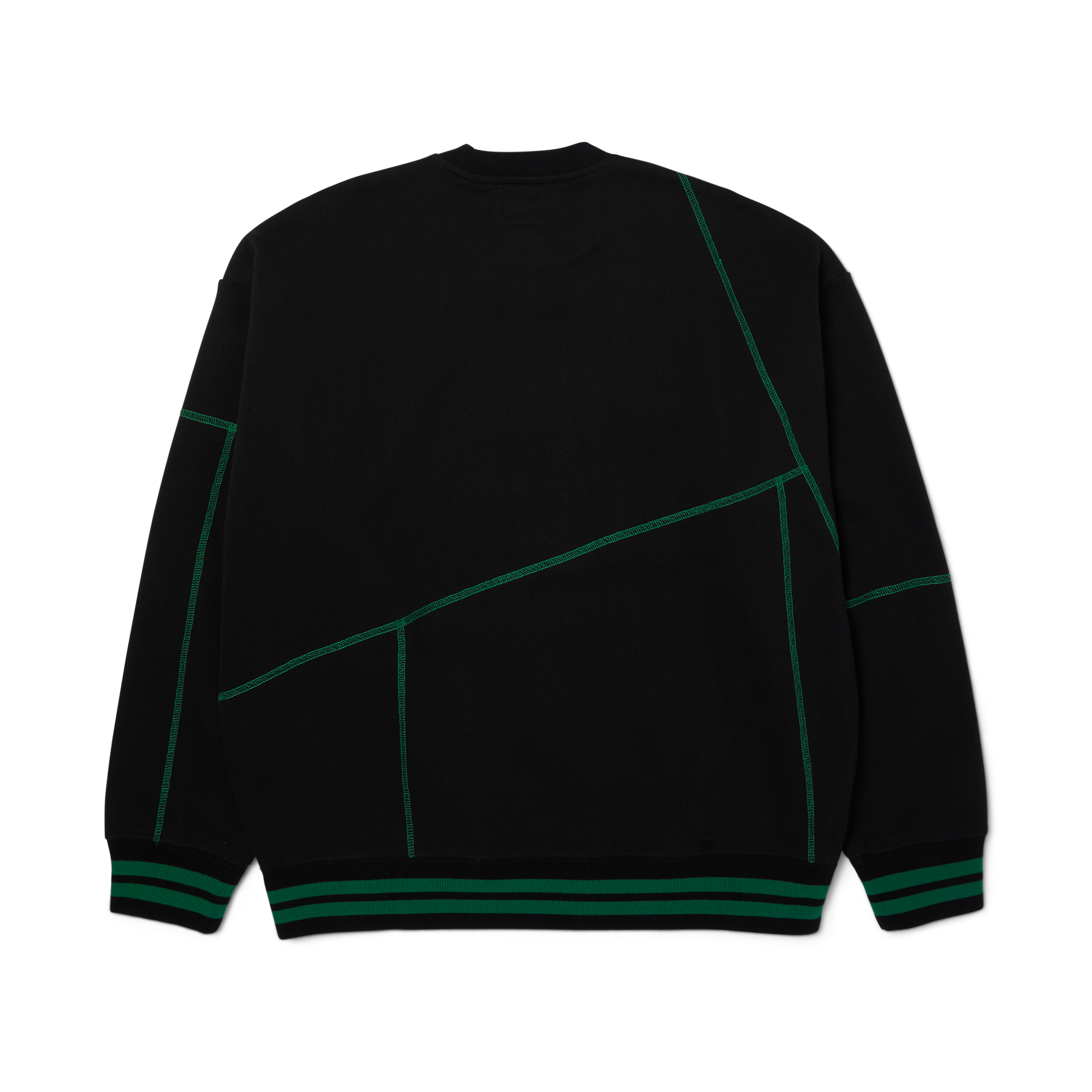 HUF X Bronze 56K Hufware Crewneck Sweatshirt - Black Men's Streetwear Pullover | Urban Fashion, Skate Style, Casual Wear for Everyday Outfits