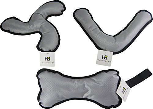 Set of 3 Silver Bone Pillow