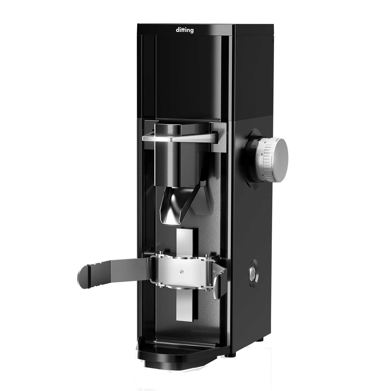Ditting 807 Commercial Coffee Grinder - Black with Black Hopper for Espresso, Pour Over & Bulk Coffee Brewing - Perfect for Cafes, Restaurants & Home Baristas