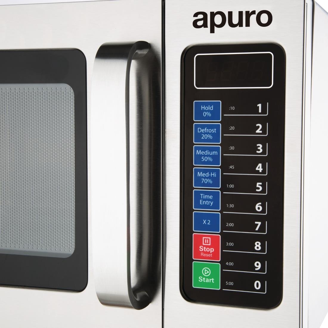 Apuro 25L Light Duty Programmable Commercial Microwave Oven - Perfect for Restaurants, Cafes & Small Kitchens