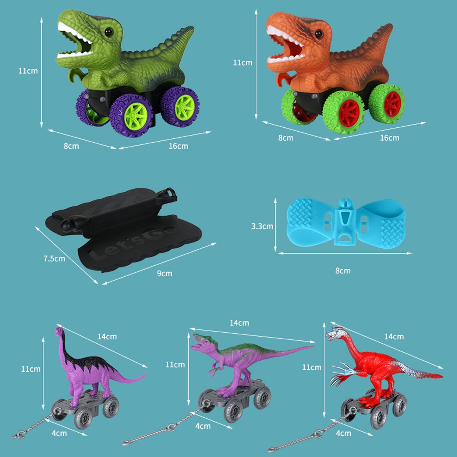 Dinoswift Anti-Gravity Dinosaur Car Toy Set - 192PCS LED Light-Up Race Track with Changeable Tracks - STEM Educational Toys for Kids Ages 3+ - Perfect for Birthday Gifts & Indoor Racing Games