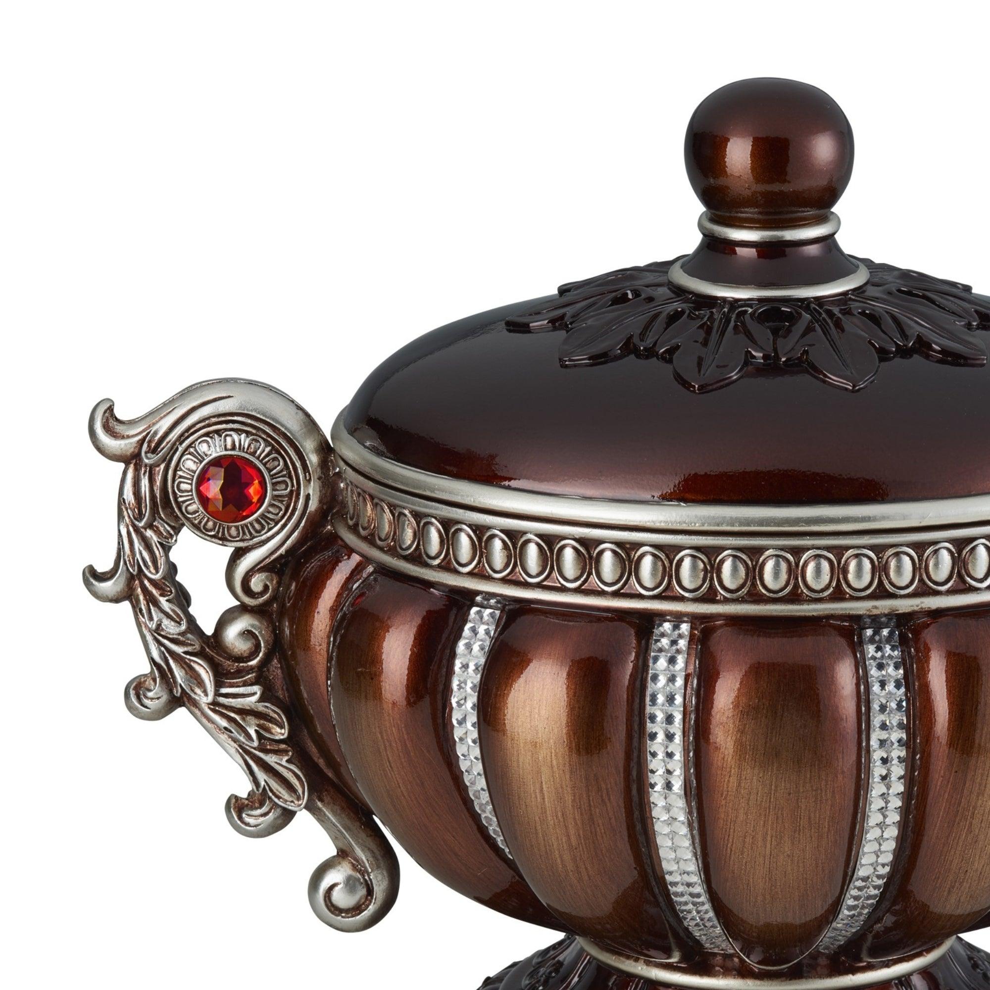 11.5 Inch Tall Decorative Jewelry Box with Multiple Designs & Elegant Accents - Perfect for Jewelry Storage, Gift Giving & Home Décor