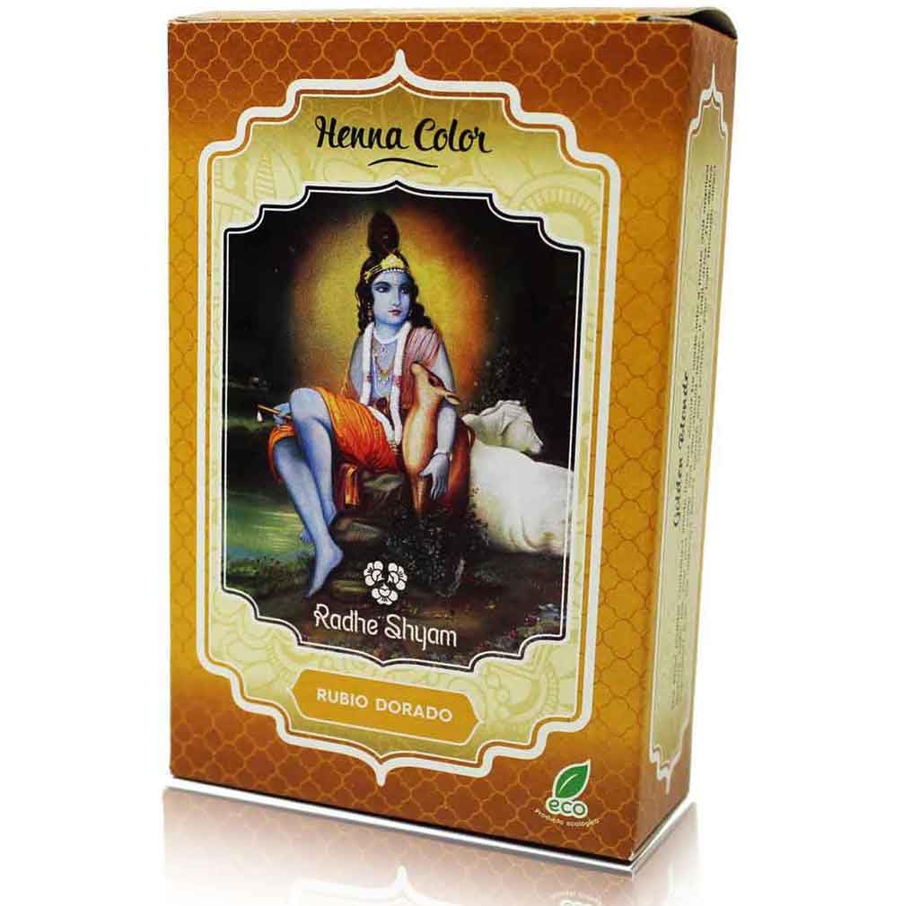 Radhe Shyam Henna Dye Shampoo for Blonde Hair - 250ml Natural Hair Color Treatment | Perfect for At-Home Hair Coloring & Salon-Quality Results