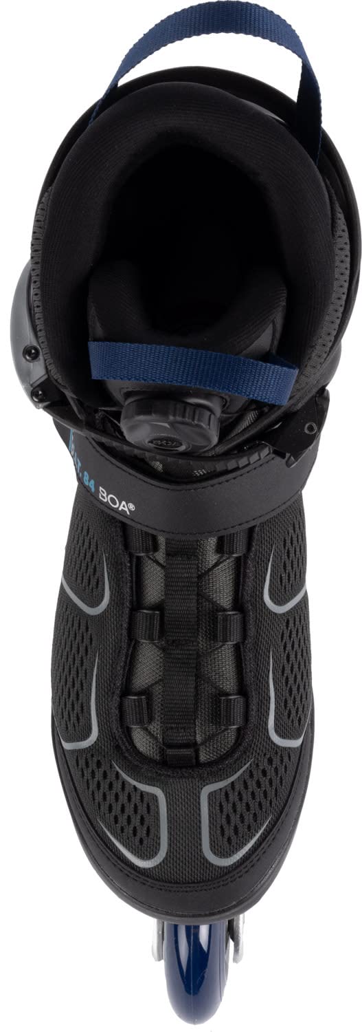 K2 F.I.T. 84 Boa Gray Men's Inline Skates - High-Performance Rollerblades for Fitness, Speed Skating & Urban Commuting