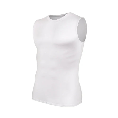 Men's Compression Tank Top - Slim Fit Sleeveless Workout Vest, Moisture Wicking & Breathable Quick Dry Shirt for Gym, Running & Athletic Training