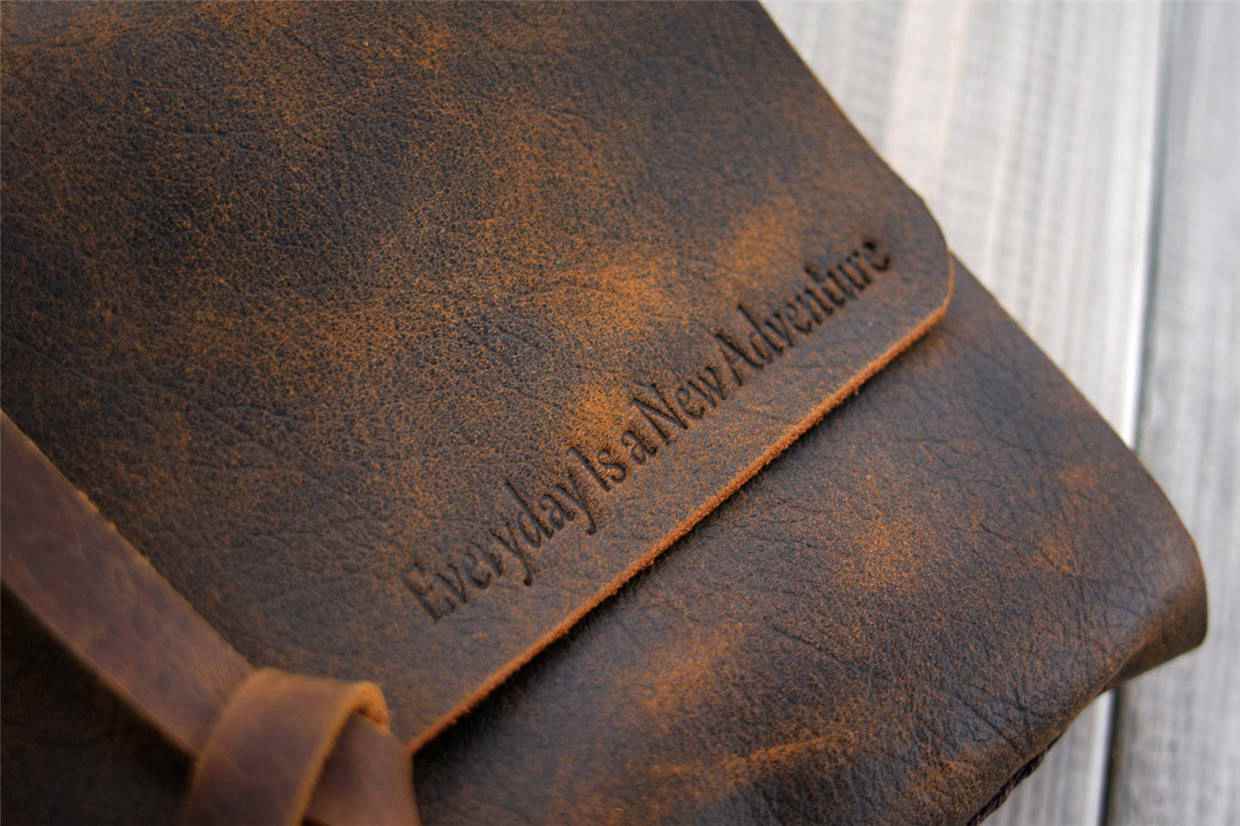 Premium Brown Leather Bound Sketchbook - A5 Size, 120 GSM Thick Paper, Blank Pages for Drawing, Journaling & Note Taking - Perfect for Artists, Writers & Students - Ideal Gift for Creative Minds