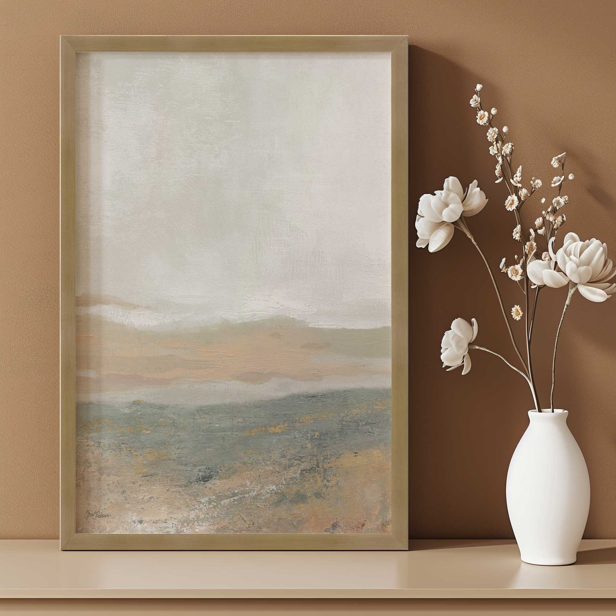 Abstract Earthsong Print - Modern Canvas Wall Art for Home & Office Decor | Perfect for Living Room, Bedroom, and Workspace