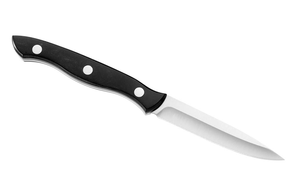 Buck Knives 930 3-Piece Kitchen Knife Set with Slate Black Paperstone Handles, Rubberwood Block & Stand, 420HC Stainless Steel - Perfect for Home Cooking, Camping & Outdoor Adventures