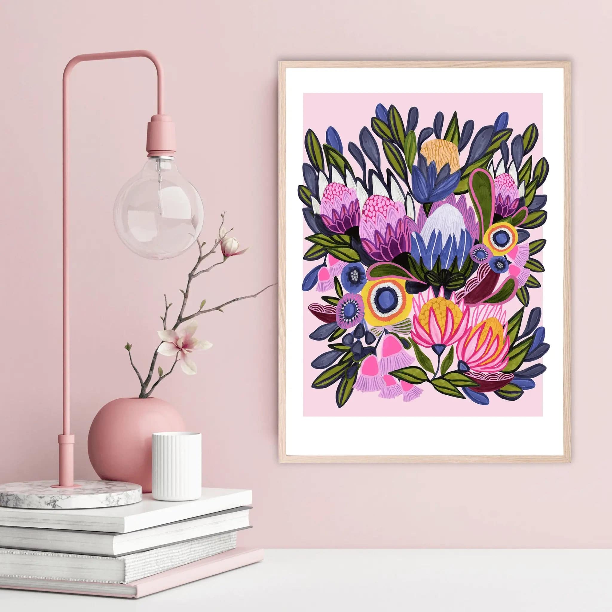 Protea Magnifica Fine Art Print - Stunning Botanical Wall Decor for Home & Office - Perfect for Living Room, Bedroom, or Gallery Display