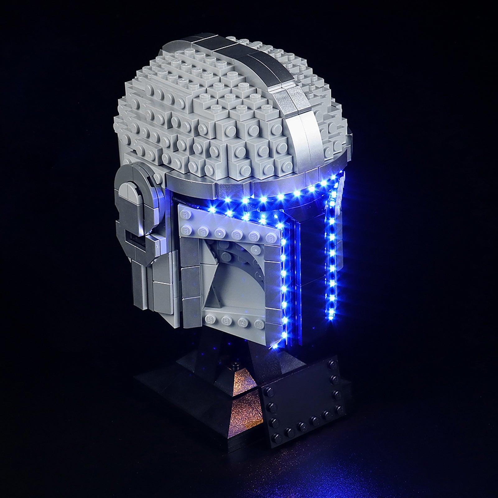 Lego Star Wars Mandalorian Helmet 75328 Light Kit - LED Lighting Set for Display & Collection - Perfect for Home Decor, Cosplay & Star Wars Fans