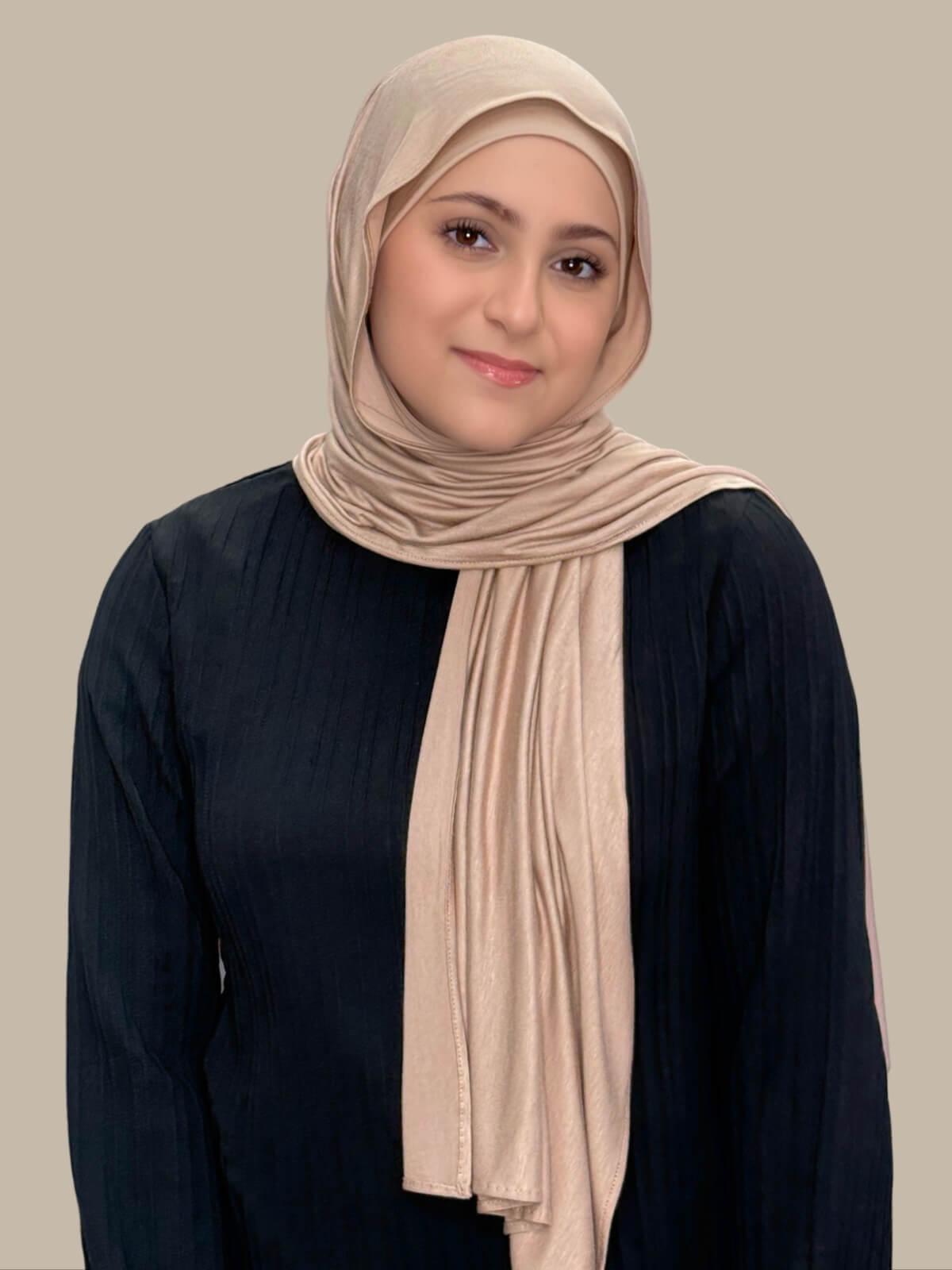 Modish Girl Premium Jersey Hijab - Soft, Warm Taupe Scarf for Women - Perfect for Winter, Prayer, and Everyday Wear