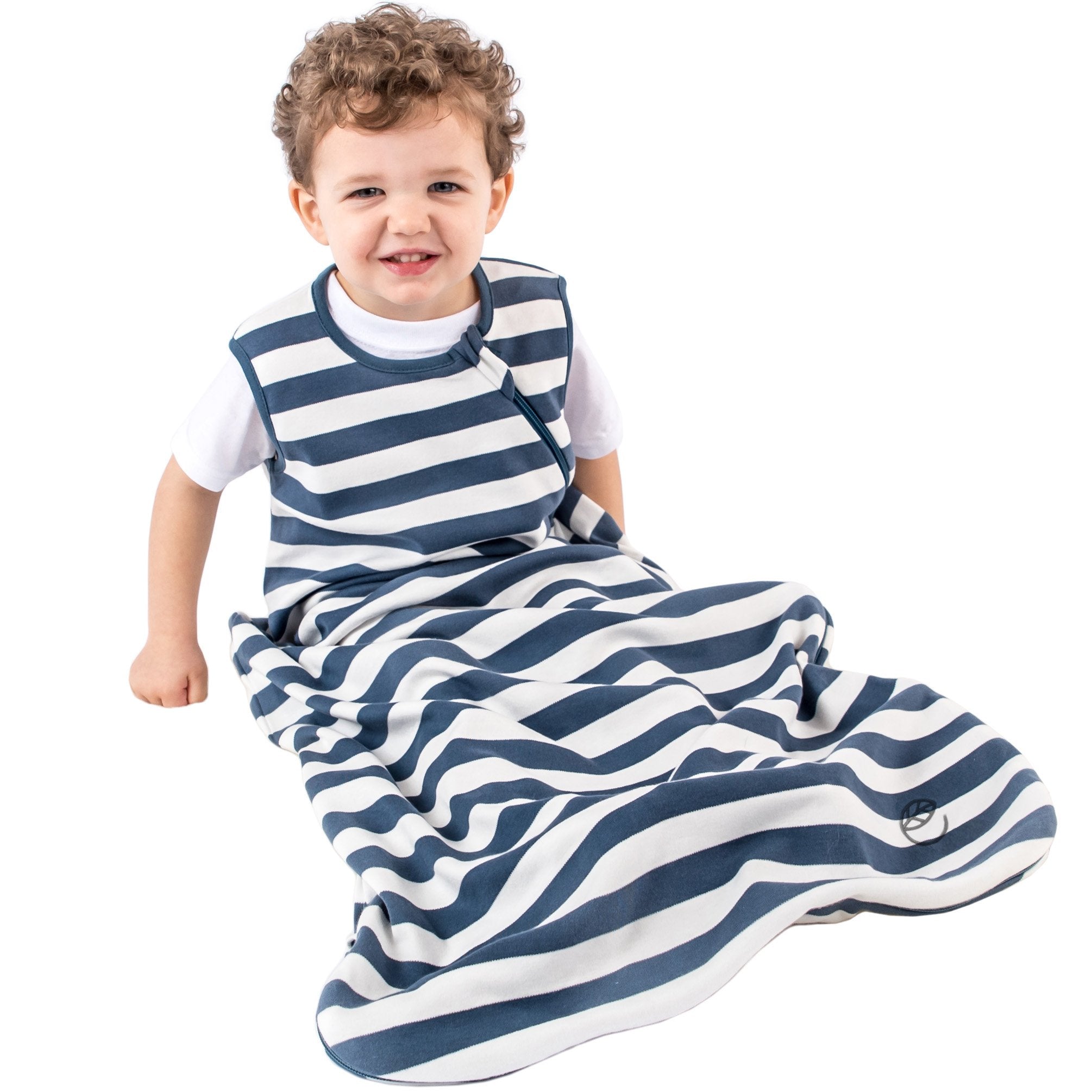 Ecolino Organic Cotton Baby Sleep Sack - Soft & Breathable Sleeping Bag for Infants & Toddlers - Deep Blue - Perfect for Nursery, Travel & Safe Sleep