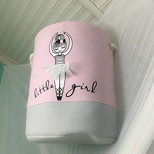 Folding Laundry Hamper Basket - Storage Organizer for Kids Clothes | Playroom & Nursery Use