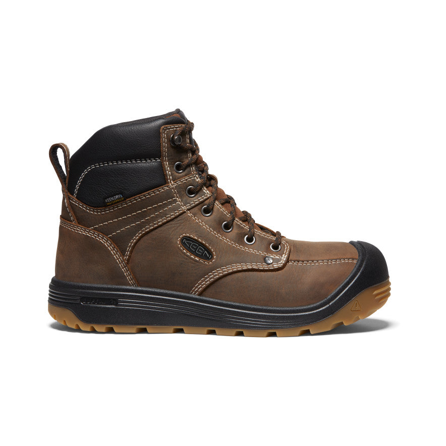Men's Fort Wayne 6 Waterproof Soft Toe Work Boots - Dark Earth/Gum | Durable & Comfortable for Construction, Hiking & Outdoor Work