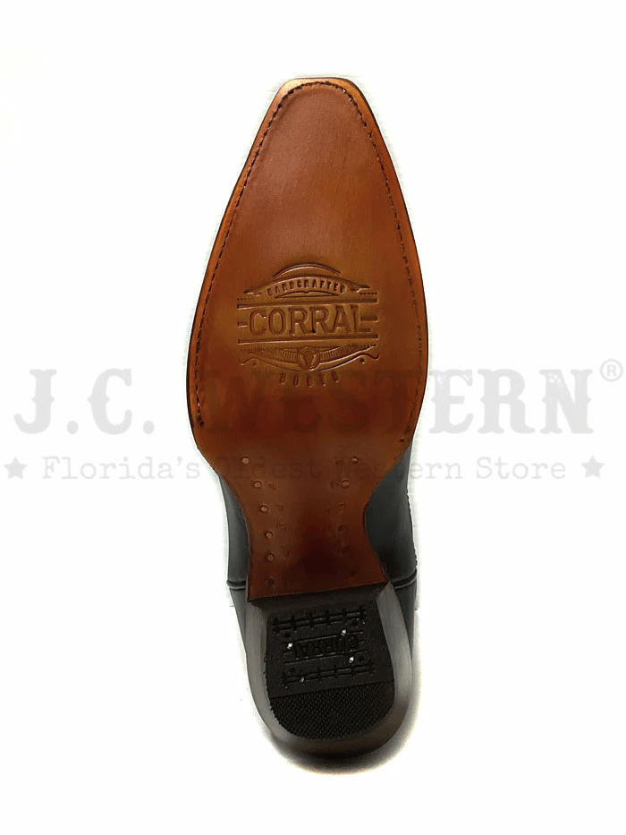 Corral Z5072 Women's Western Boots with Stitched Pattern & Inlay - Black - Perfect for Cowgirl Fashion, Rodeo Events & Country Dancing