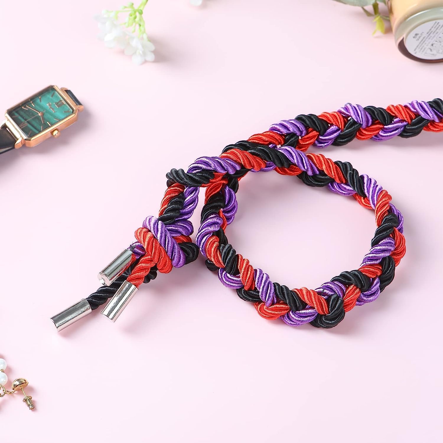 Premium BDSM Bondage Shibari Rope Kit - 32ft 8MM Soft Cotton Restraint Set for Beginners (Black/Purple) | Adult Fetish Toys for Couples, Women & Men | Perfect for Bedroom Play, Sensual Exploration & Kink Scenes
