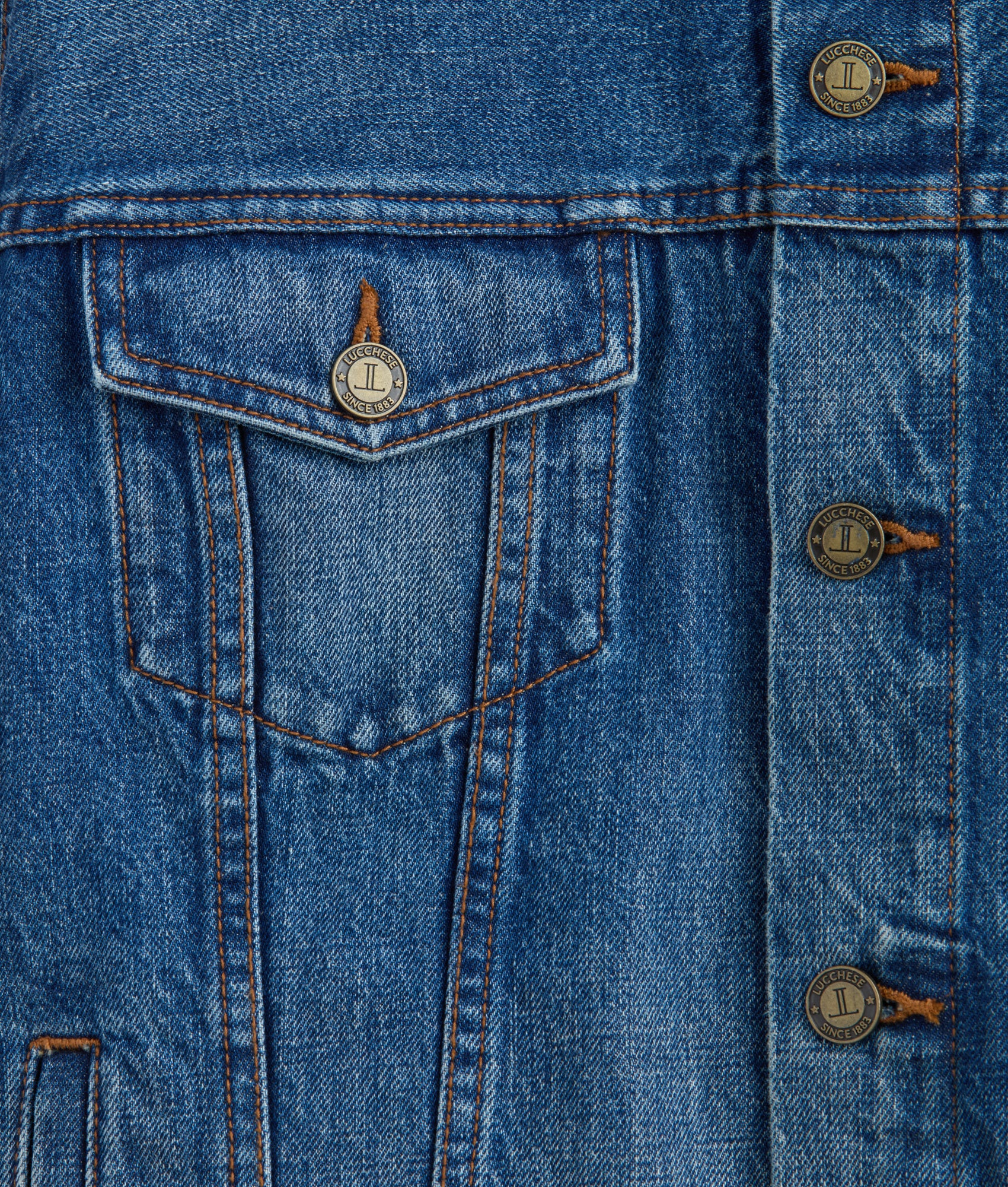 Earl Denim Trucker Jacket for Men - Vintage Saddleback Blue Denim Jacket, Classic Fit, Distressed Wash | Perfect for Casual Outfits, Streetwear, and Layering in Fall & Spring