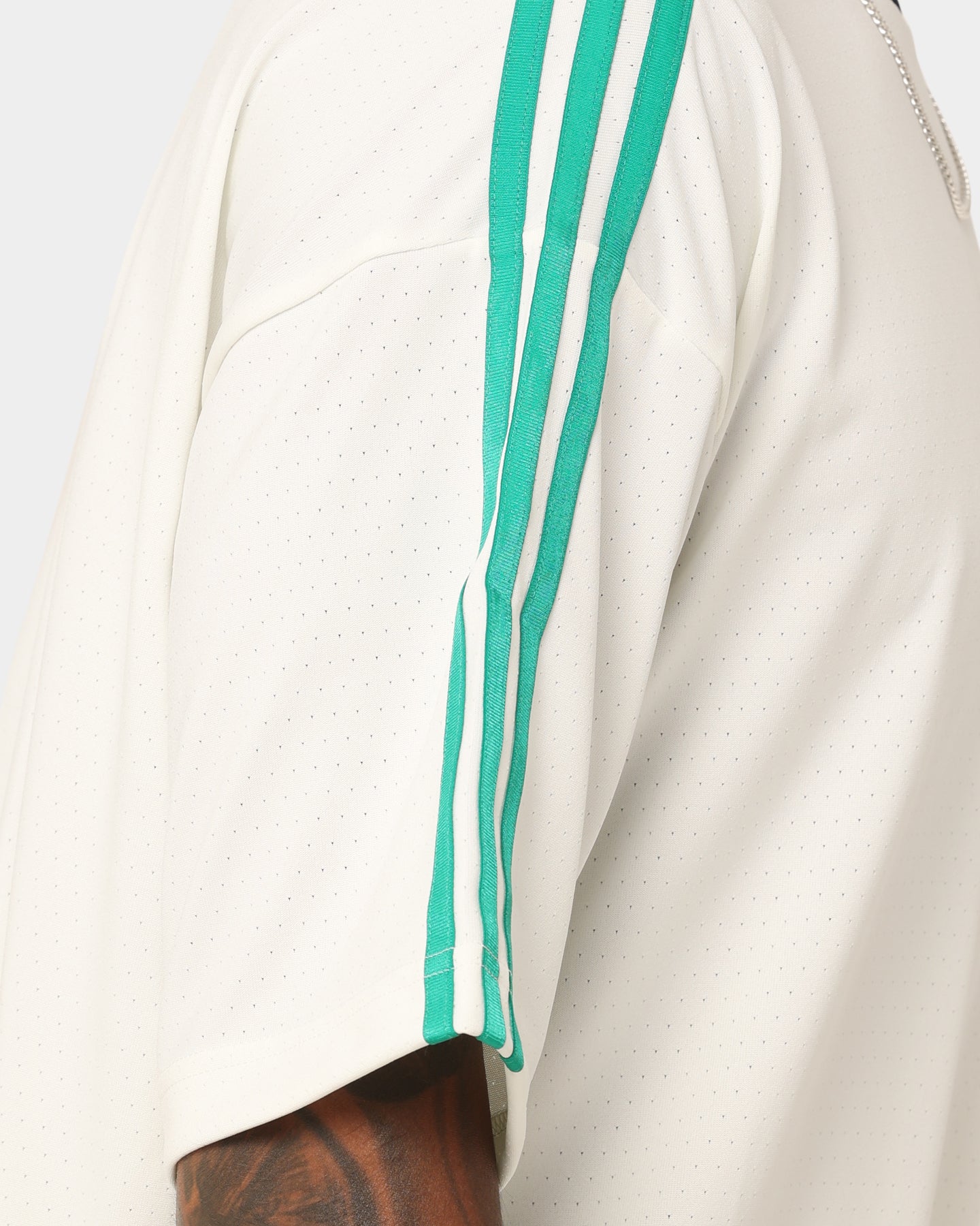 Adidas Premium High-Quality T-Shirt for Men - Off White & Court Green - Casual Wear, Gym, and Street Style Fashion