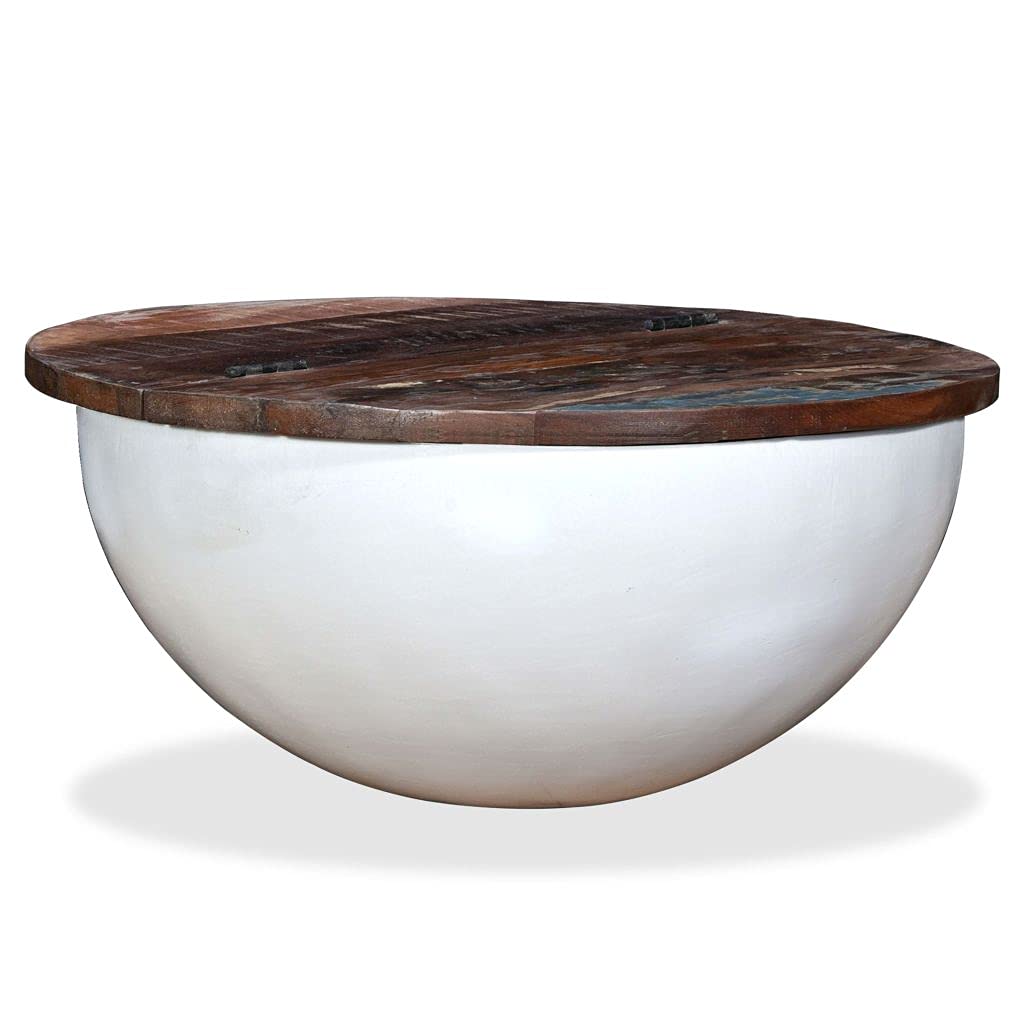 Modern Coffee Table & End Table Set - Round Bowl Shape Center Table & Side Table for Living Room, Home Office, Family Room Decor - Perfect for Entertaining & Relaxation