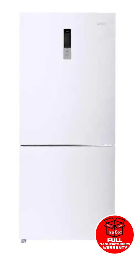 CHiQ CBM396NW3 396L Bottom Mount Refrigerator in White - Energy Efficient Large Capacity Fridge for Home, Kitchen, Office, and Restaurant Use