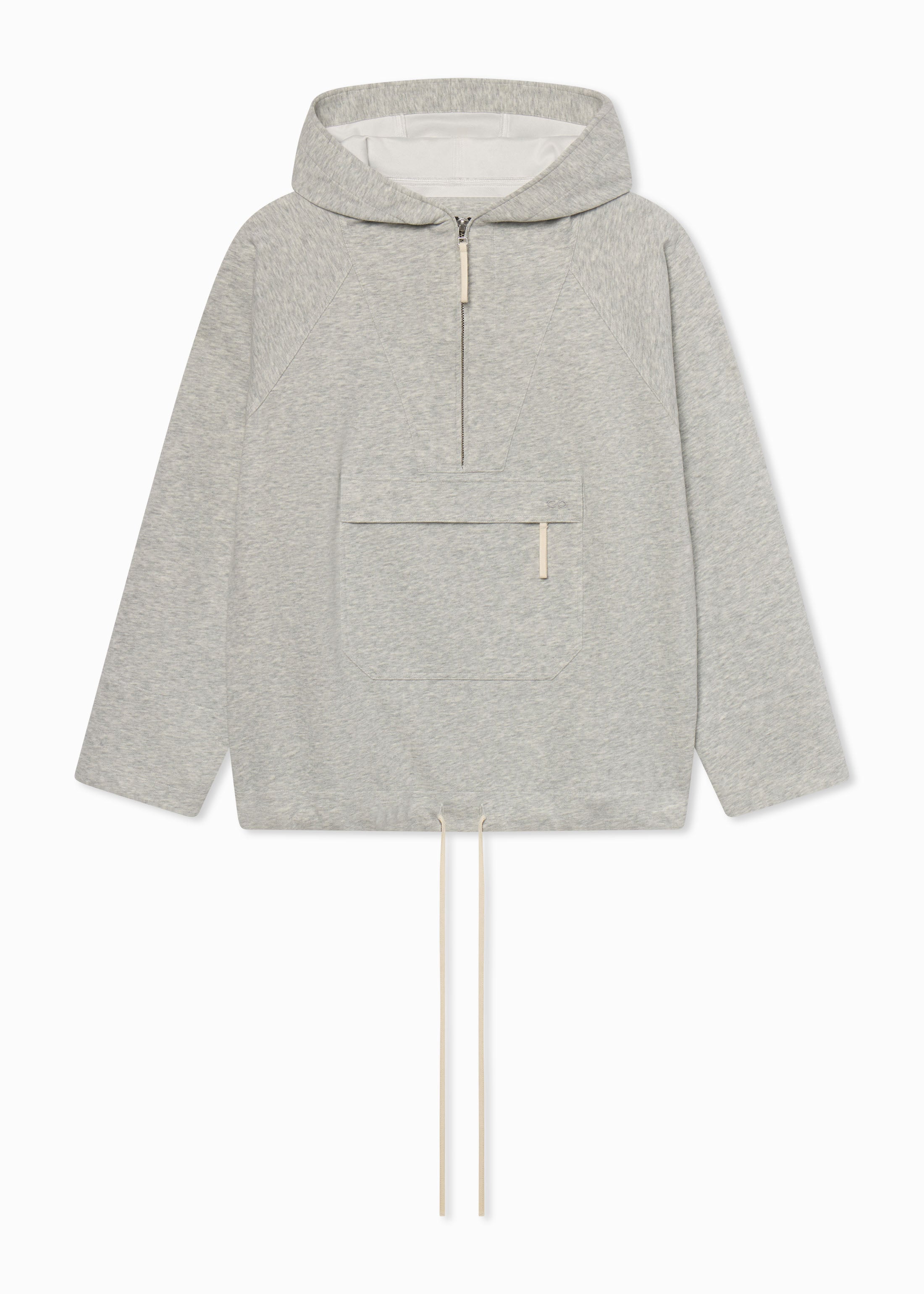 Stylish Hooded Pullover in Scuba Jersey - Heather Grey | Comfortable & Trendy Women's Sweatshirt for Casual Wear, Gym, and Outdoor Activities