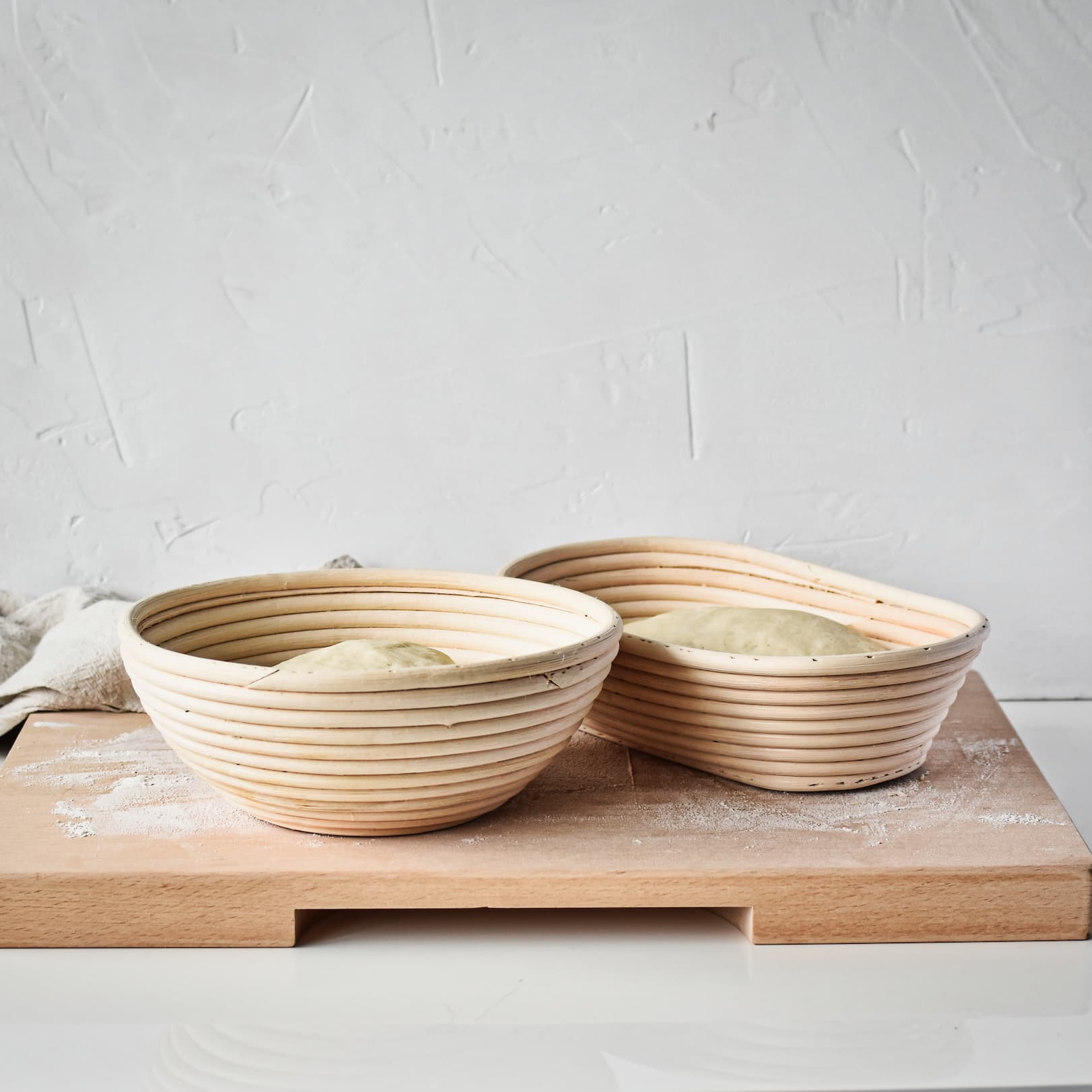 Organic Rattan Bread Proofing Basket - Handmade Dough Rising Basket for Sourdough, Artisan Bread Baking - Perfect for Home Bakers & Professional Kitchens