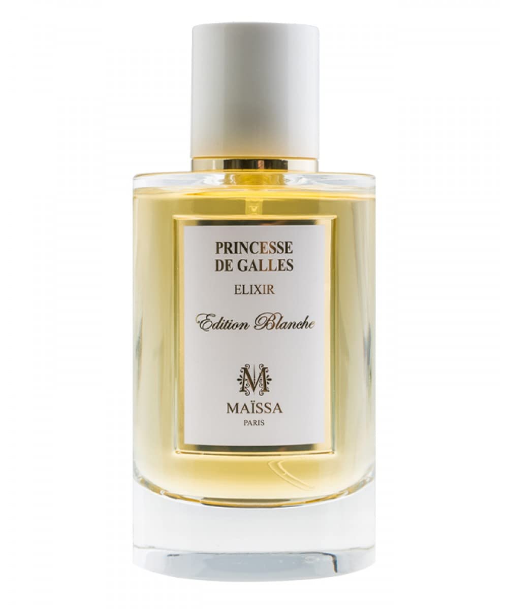 Princesse de Galles Edition Blanche Perfume 100ml by Maïssa - Luxury Floral Fragrance for Women, Perfect for Evening Events & Special Occasions
