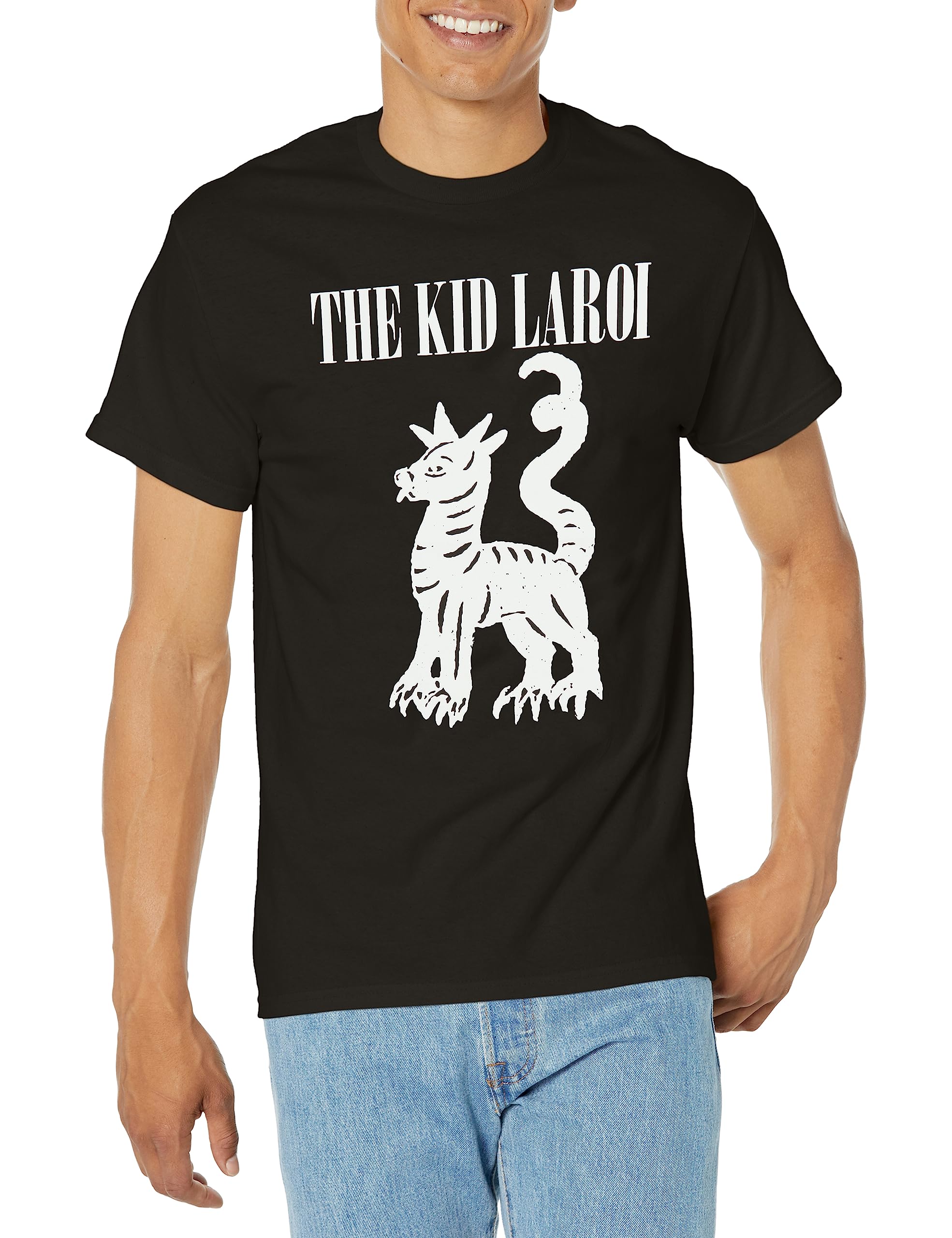 The Kid Laroi Unisex Black Sketch Graphic Tee for Men & Women | Trendy Streetwear & Casual Outfit Essential for Concerts & Everyday Wear
