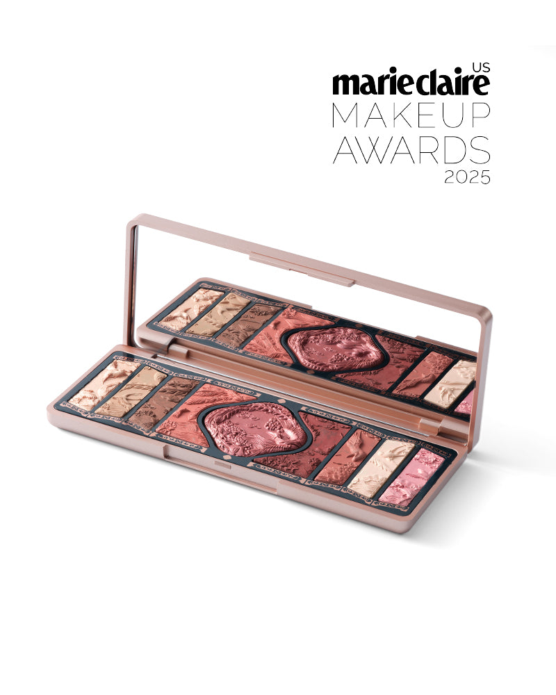 Floral Engraved Phoenix Makeup Palette - 12 Color Eyeshadow & Blush Set for Professional & Everyday Makeup | Perfect for Bridal, Party & Special Occasion Looks
