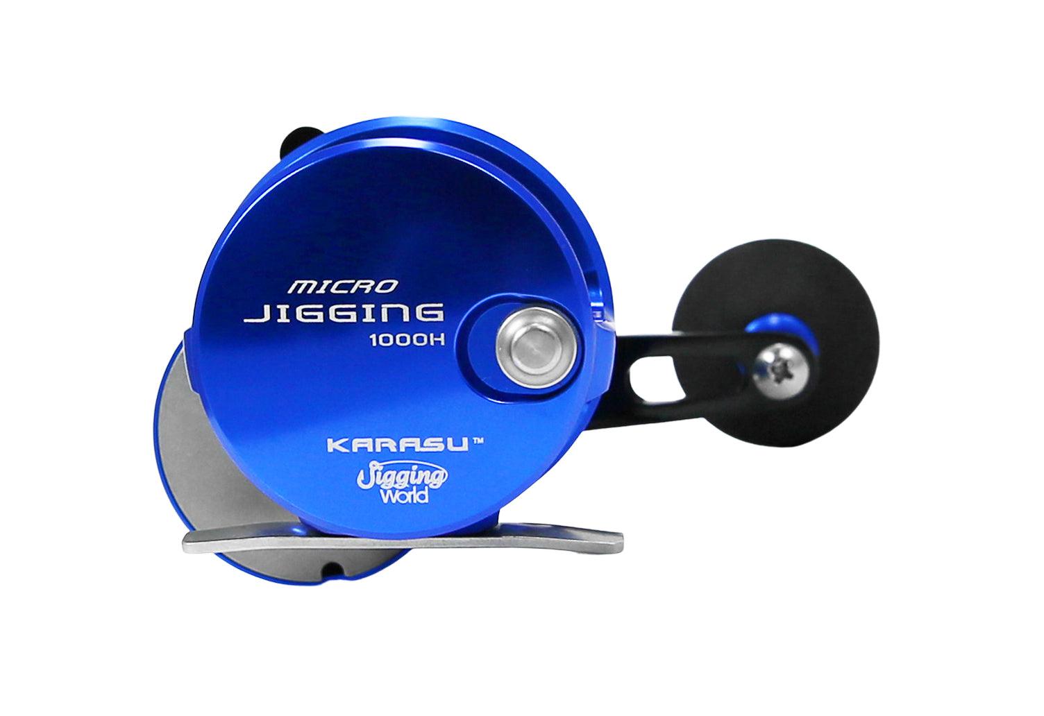 Jigging World Micro Jigging Lever Drag Reels - Saltwater Fishing Reel for Light Tackle - Perfect for Offshore, Inshore & Kayak Fishing