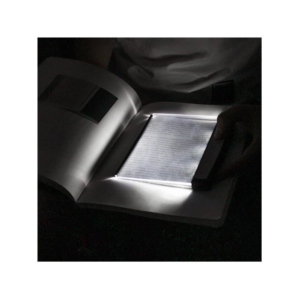 Tiansyue 2-Pack LED Reading Light - Portable Book Light for Bed, Wedge Eye Protection Panel Lamp, Night Vision Bookmark Light for Paperback & Hardcover - Perfect for Reading in Bed, Travel, and Study