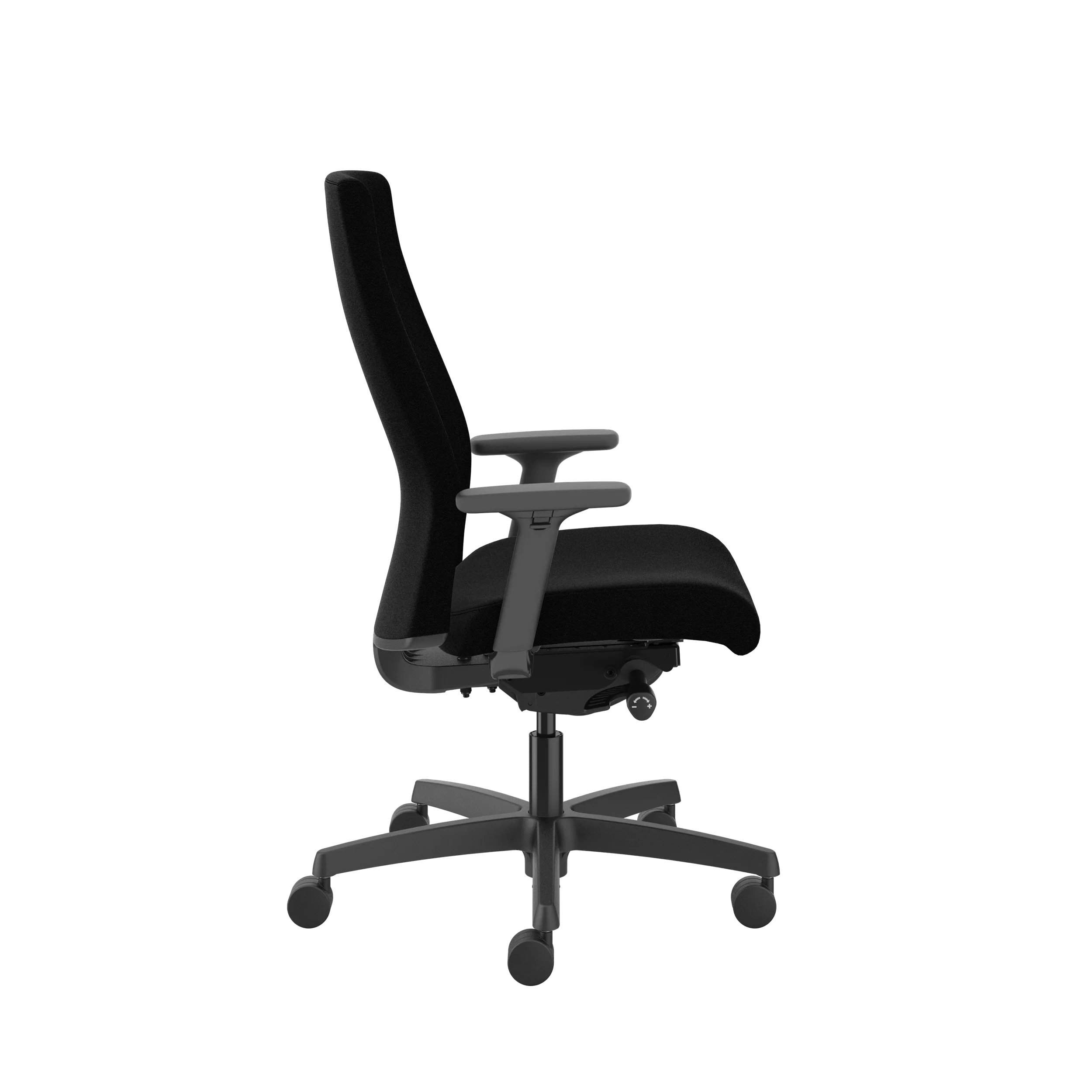 HON Ignition Upholstered Mid Back Office Chair - Ergonomic Mesh Task Chair with Adjustable Lumbar Support for Home & Office Workspace - Perfect for Long Hours of Computer Work and Video Conferencing