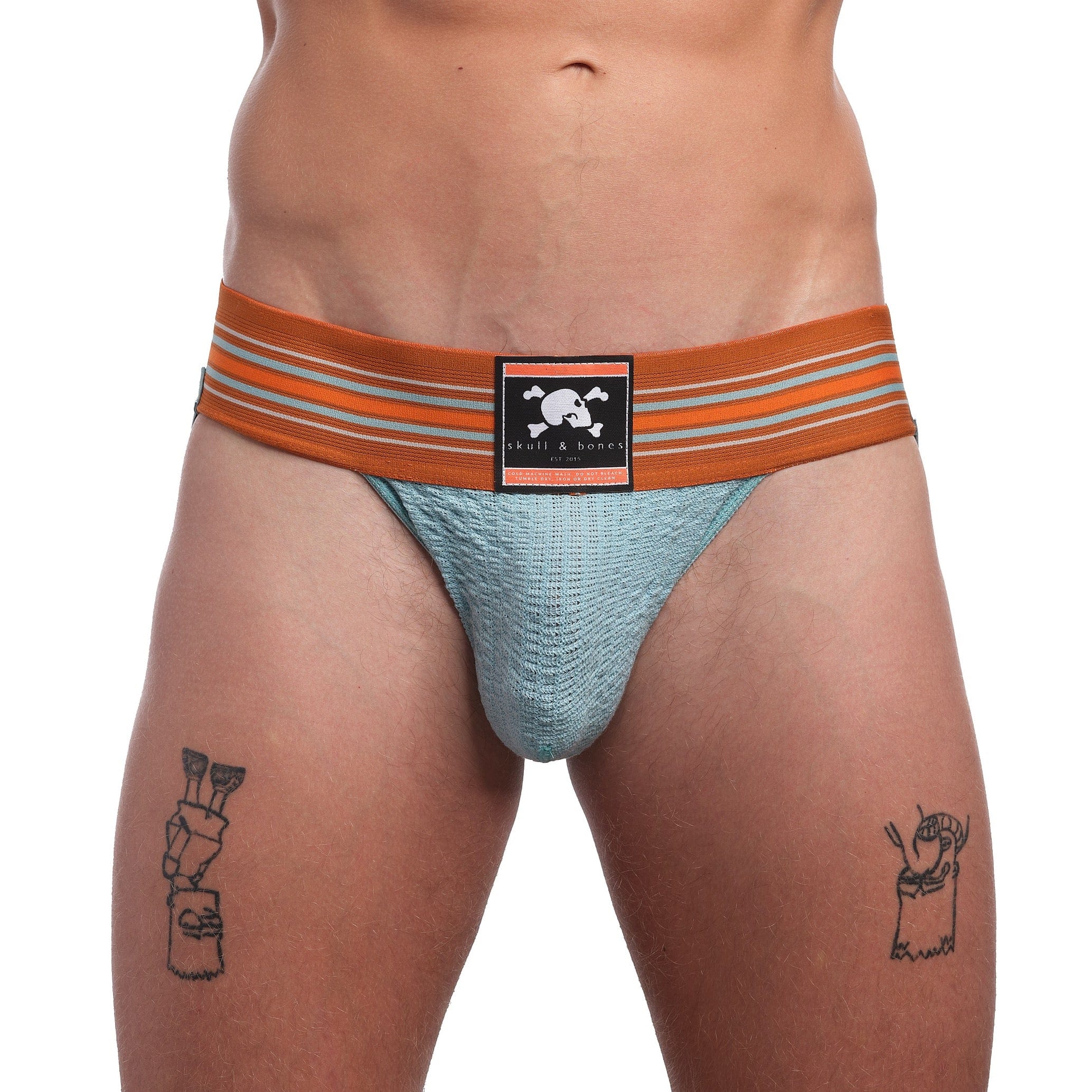 Agate Blue Locker Room Jock Strap - Comfortable Athletic Support for Sports & Workout
