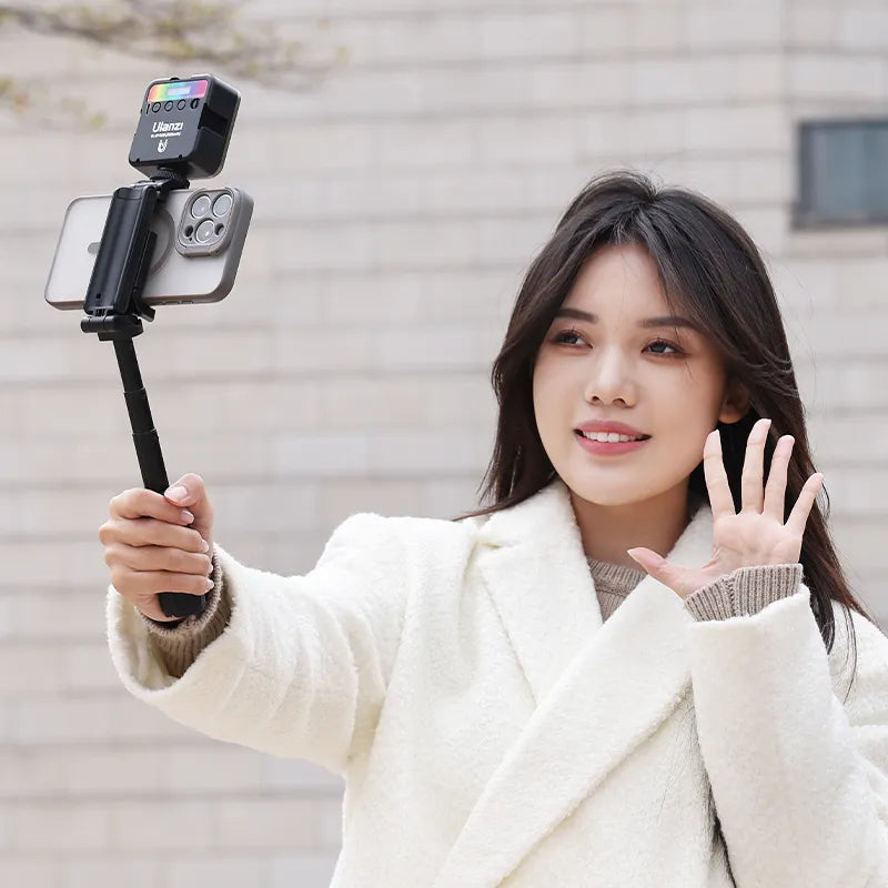 Ulanzi JJ02 Extendable Grip Phone Tripod Stand with Wireless Remote M004 - Perfect for Vlogging, Live Streaming & Outdoor Photography