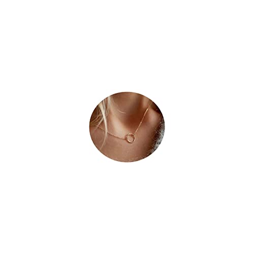 Tasiso 14K Gold Plated Layered Coin Necklace for Women - Minimalist Circle Bar Pendant Choker Necklace Set, Dainty Layering Jewelry Gift for Birthday, Anniversary & Everyday Wear