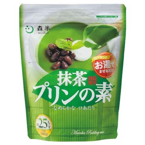 Premium Morihan Matcha Pudding Mix - 500g for Professional Chefs & Home Bakers - Perfect for Desserts, Bubble Tea Toppings & Japanese Sweets
