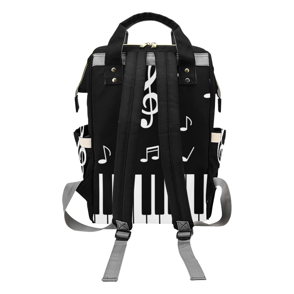 Custom Personalized Name Guitar Diaper Bag - Waterproof Nursing Tote & Mummy Backpack for Travel, Outdoor, and Baby Essentials - Perfect for Moms On-the-Go, Park Outings, and Family Trips
