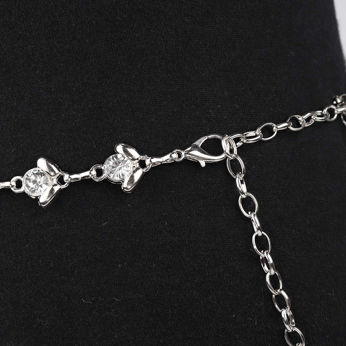 Glamorstar Women's Rhinestone Crystal Chain Belt - Elegant Waist Belt for Dresses, Parties & Special Occasions | Perfect Gift for Women & Fashion Accessories
