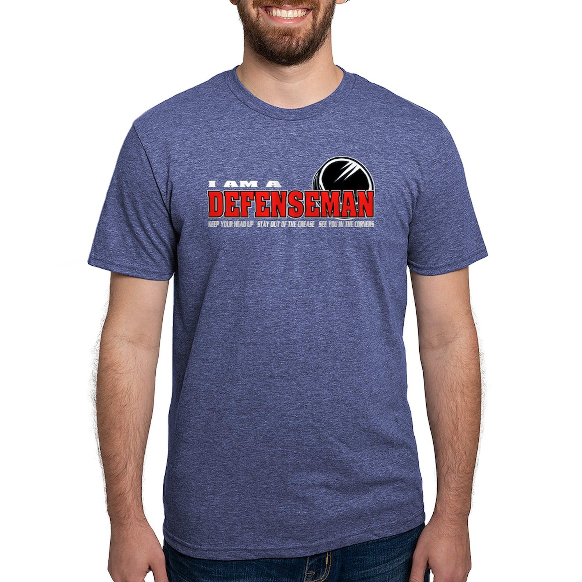 Defenseman T-Shirt for Men - Premium Tri-Blend Hockey Shirt | Comfortable & Breathable for Sports, Training & Casual Wear